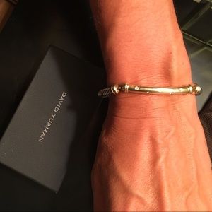 Authentic Yurman metro cable diamond bracelet